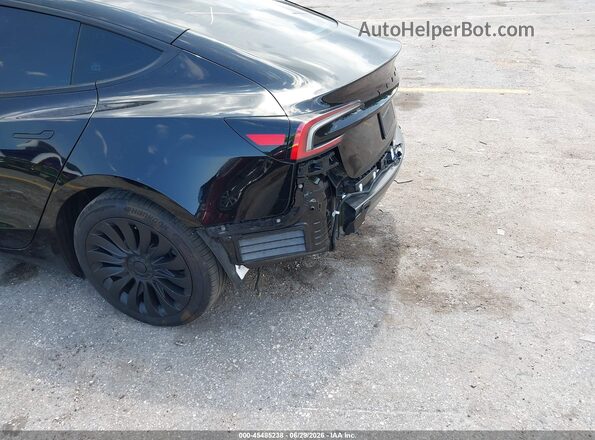 5YJ3E1EA5SF050175 2025 TESLA MODEL 3 Black Vista frontal