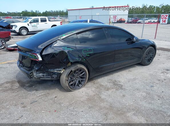 5YJ3E1EA5SF050175 2025 TESLA MODEL 3 Black Trasero derecho