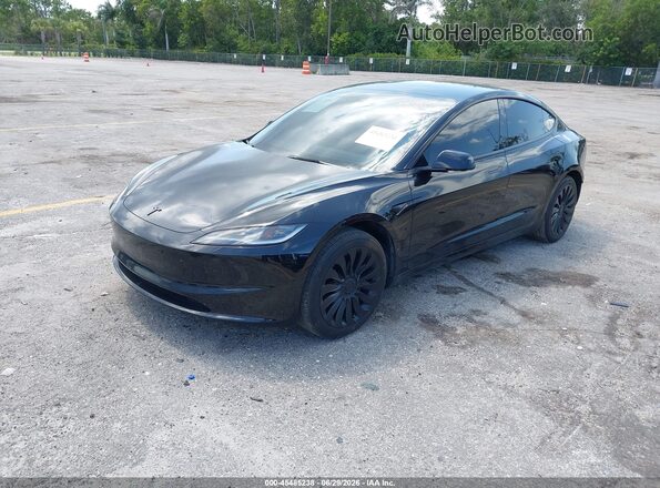 5YJ3E1EA5SF050175 2025 TESLA MODEL 3 Black Vista tres cuartos delantera izquierda