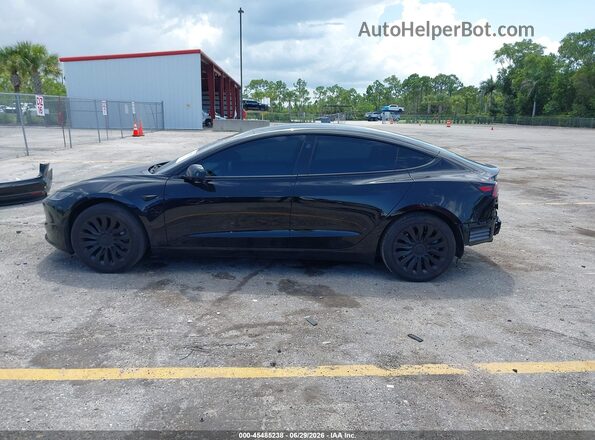 5YJ3E1EA5SF050175 2025 TESLA MODEL 3 Black Vista interior de 360 grados
