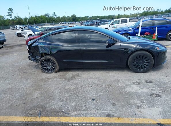 5YJ3E1EA5SF050175 2025 TESLA MODEL 3 Black Vista interior trasera