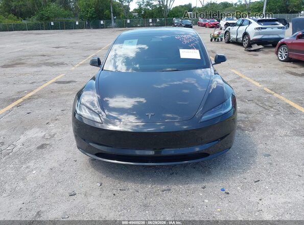 5YJ3E1EA5SF050175 2025 TESLA MODEL 3 Black Vista del cuadro de instrumentos