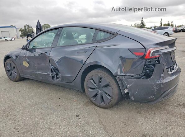 5YJ3E1EA5SF952163 2025 TESLA MODEL Charcoal Trasero izquierdo