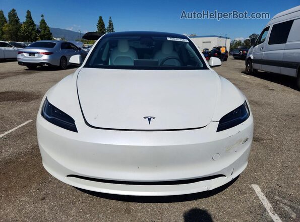 5YJ3E1EA5SF994798 2025 TESLA MODEL Белый Вид спереди