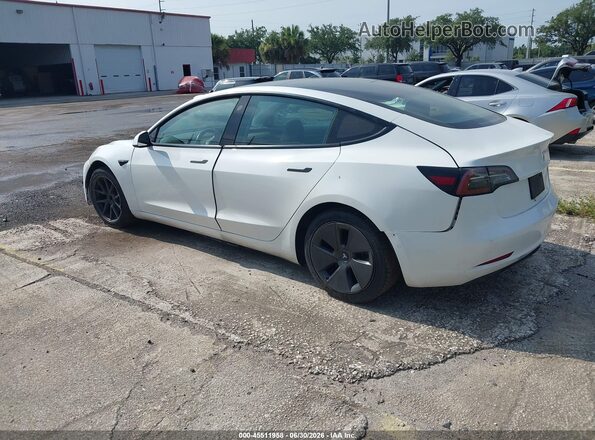 5YJ3E1EA6MF868159 2021 TESLA MODEL 3 White Tył lewy