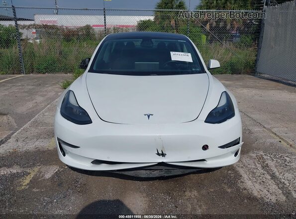 5YJ3E1EA6MF868159 2021 TESLA MODEL 3 White Widok zestawu wskaźników