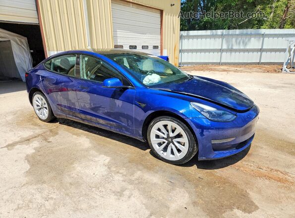 5YJ3E1EA6NF287360 2022 TESLA MODEL Blue 