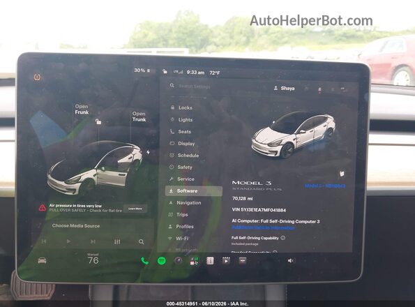 5YJ3E1EA7MF041884 2021 TESLA MODEL 3 White 