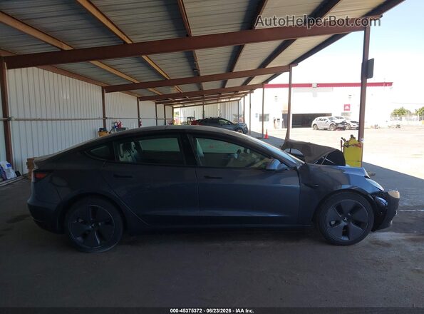 5YJ3E1EA7PF617249 2023 TESLA MODEL 3 Gray Սալոնի հետևի տեսք