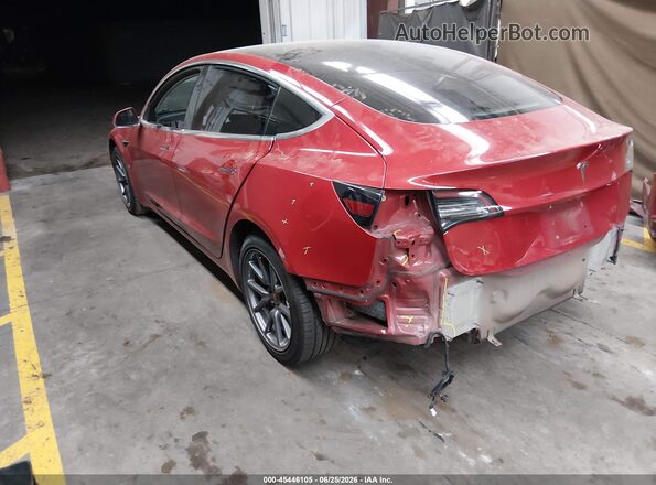 5YJ3E1EA8JF034115 2018 TESLA MODEL 3 Red უკანა მარცხენა