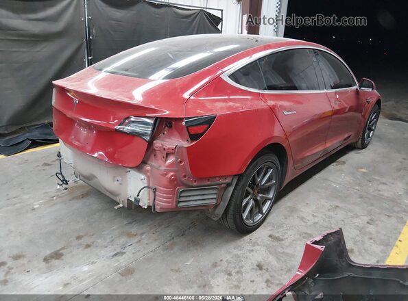 5YJ3E1EA8JF034115 2018 TESLA MODEL 3 Red უკანა მარჯვენა