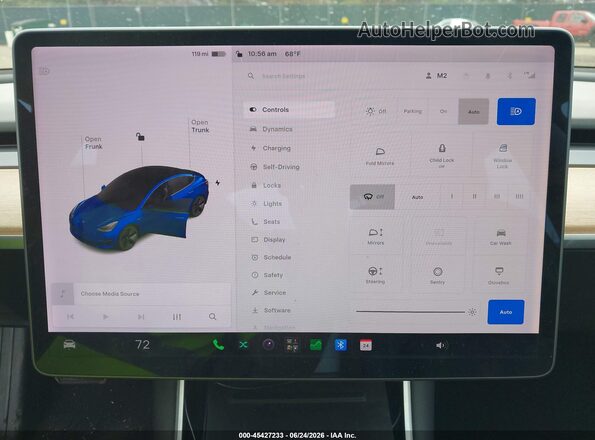 5YJ3E1EA8JF124994 2018 TESLA MODEL 3 Blue 
