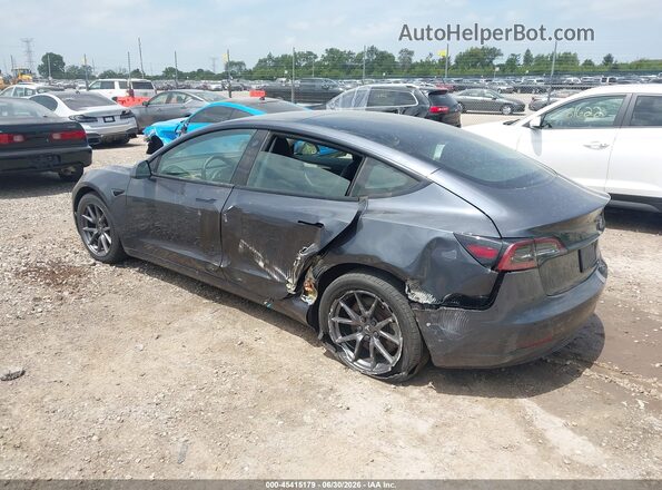5YJ3E1EA9MF030319 2021 TESLA MODEL 3 Серый Задняя левая четверть