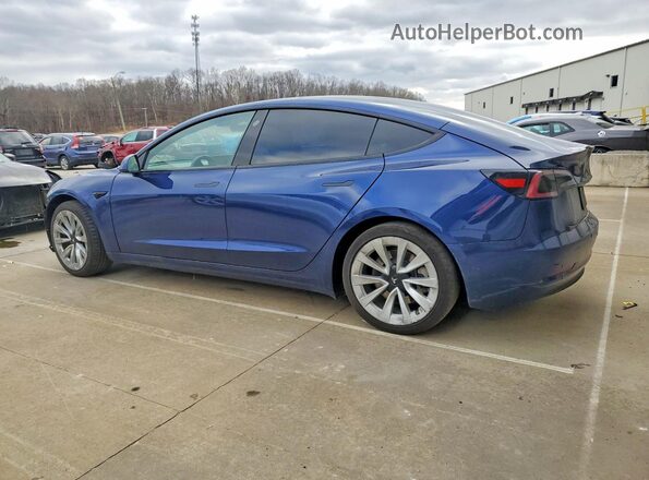 5YJ3E1EA9MF086714 2021 TESLA MODEL Blue 