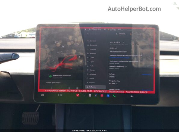 5YJ3E1EA9MF861450 2021 TESLA MODEL 3 White 