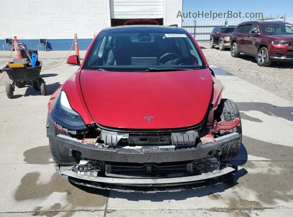 5YJ3E1EA9NF290902 2022 TESLA MODEL Red 