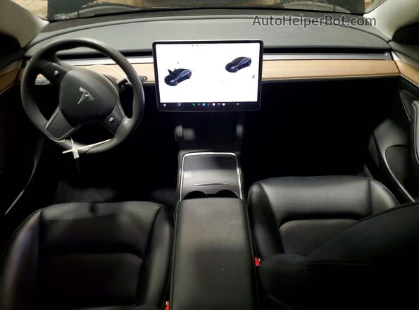 5YJ3E1EA9PF548130 2023 TESLA MODEL Black Առջևի վահանակի տեսք