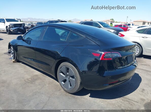 5YJ3E1EAXMF062115 2021 TESLA MODEL 3 Черный Задняя левая четверть