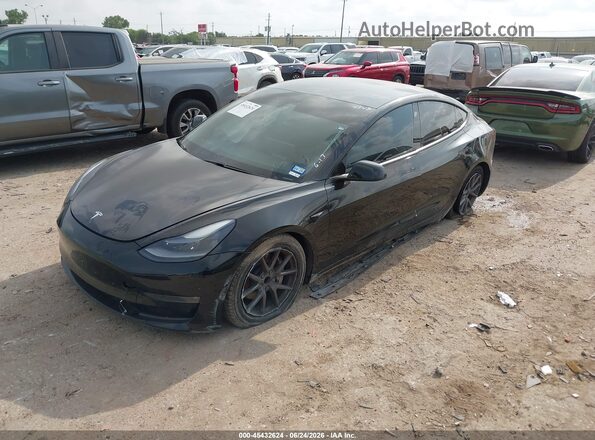 5YJ3E1EAXMF064348 2021 TESLA MODEL 3 Black Przód lewy