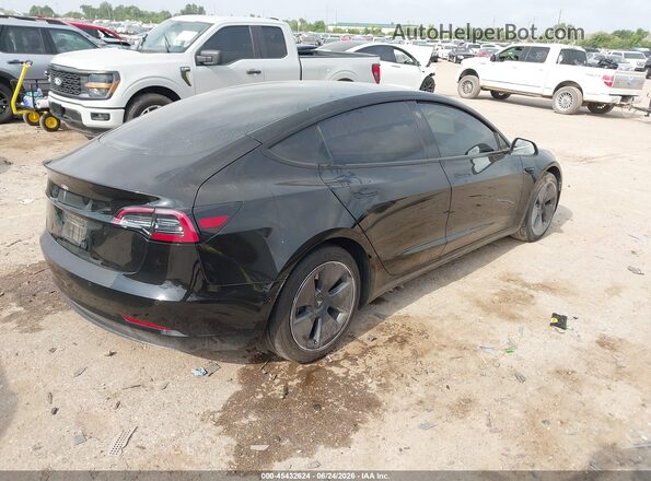5YJ3E1EAXMF064348 2021 TESLA MODEL 3 Black Tył prawy