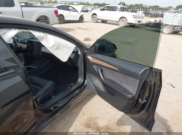 5YJ3E1EAXMF064348 2021 TESLA MODEL 3 Black Widok wnętrza z przodu