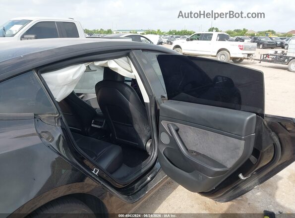 5YJ3E1EAXMF064348 2021 TESLA MODEL 3 Black Widok naklejki z numerem VIN