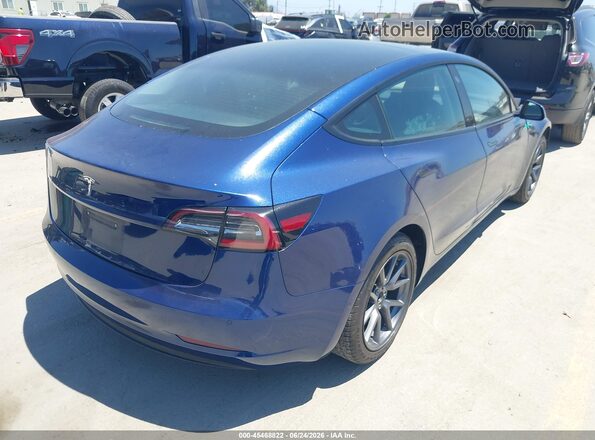 5YJ3E1EAXMF092960 2021 TESLA MODEL 3 Blue უკანა მარჯვენა