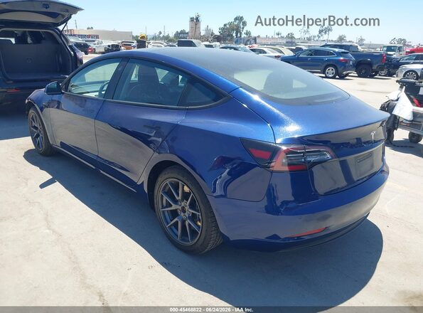5YJ3E1EAXMF092960 2021 TESLA MODEL 3 Blue უკანა მარცხენა