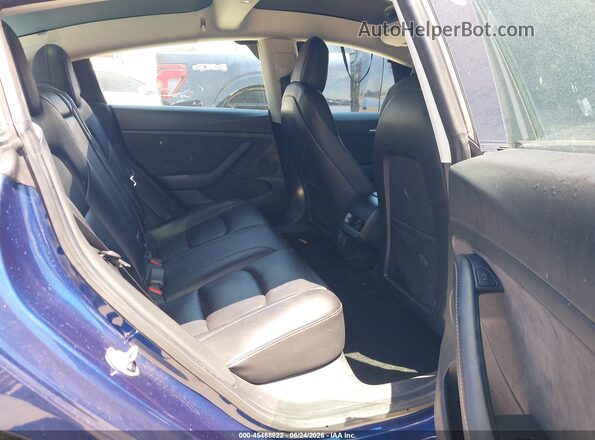 5YJ3E1EAXMF092960 2021 TESLA MODEL 3 Blue VIN კოდის სტიკერის ხედი