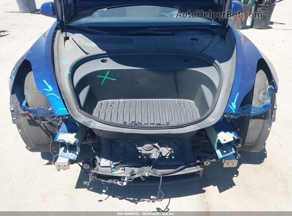 5YJ3E1EAXMF092960 2021 TESLA MODEL 3 Blue უკანა ხედი
