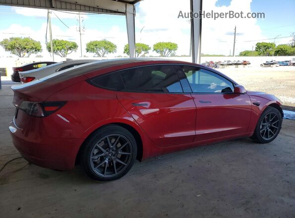 5YJ3E1EAXMF097060 2021 TESLA MODEL Red Tył prawy