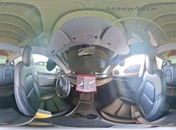 5YJ3E1EAXMF097060 2021 TESLA MODEL Red Widok wnętrza 360 stopni