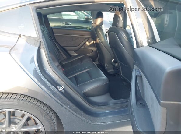 5YJ3E1EAXMF911367 2021 TESLA MODEL 3 Gray Widok naklejki z numerem VIN