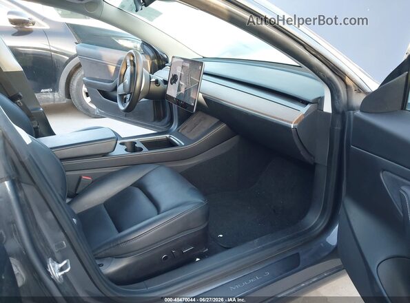 5YJ3E1EAXMF911367 2021 TESLA MODEL 3 Gray Widok wnętrza z przodu