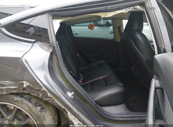 5YJ3E1EAXMF976378 2021 TESLA MODEL 3 Gray VIN կոդի պիտակի տեսք