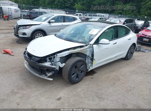5YJ3E1EAXPF480856 2023 TESLA MODEL 3 White Przód lewy