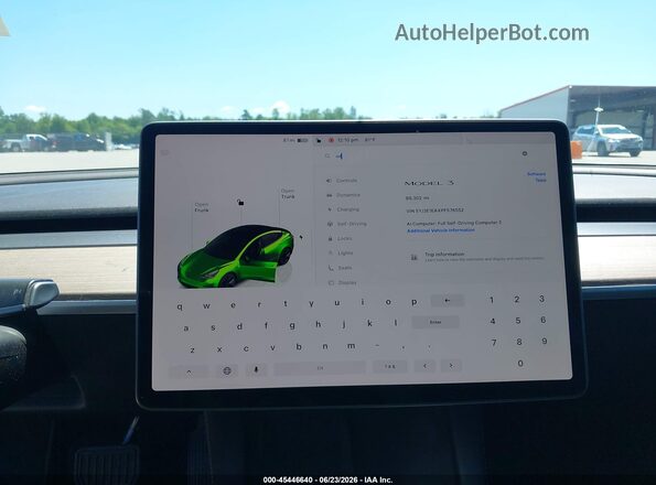 5YJ3E1EAXPF576552 2023 TESLA MODEL 3 White 