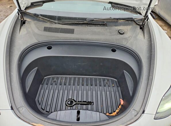 5YJ3E1EAXPF623353 2023 TESLA MODEL Белый Вид задней части салона