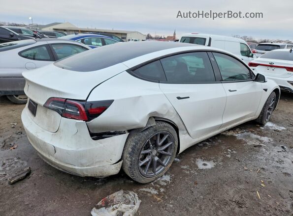 5YJ3E1EAXPF623353 2023 TESLA MODEL Белый Задняя правая четверть