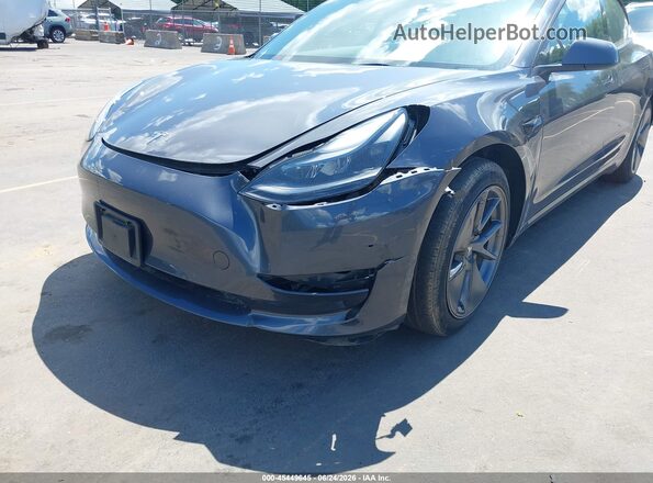 5YJ3E1EAXPF653842 2023 TESLA MODEL 3 Gray Vista frontal