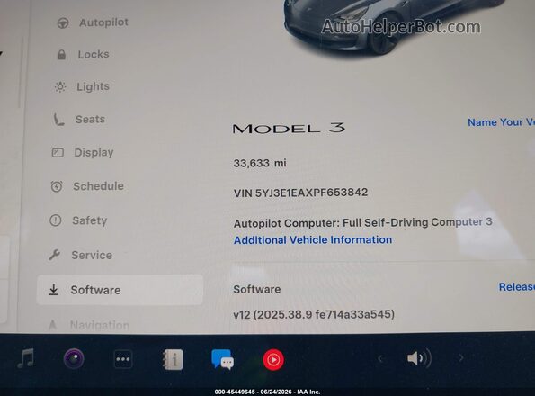 5YJ3E1EAXPF653842 2023 TESLA MODEL 3 Gray Vista de los asientos traseros