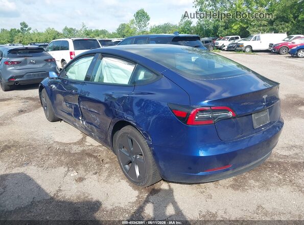 5YJ3E1EAXPF682192 2023 TESLA MODEL 3 Blue Tył lewy