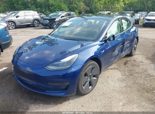 5YJ3E1EAXPF682192 2023 TESLA MODEL 3 Blue Przód lewy