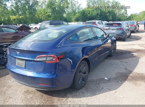 5YJ3E1EAXPF682192 2023 TESLA MODEL 3 Blue Tył prawy