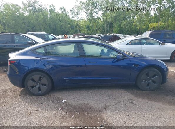 5YJ3E1EAXPF682192 2023 TESLA MODEL 3 Blue Widok deski rozdzielczej