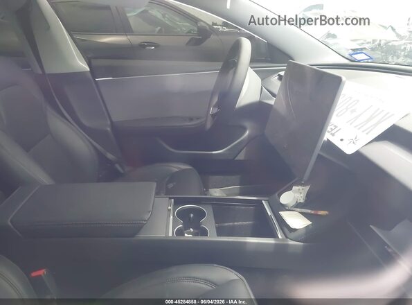 5YJ3E1EAXSF021917 2025 TESLA MODEL 3 Gray Vista interior delantera