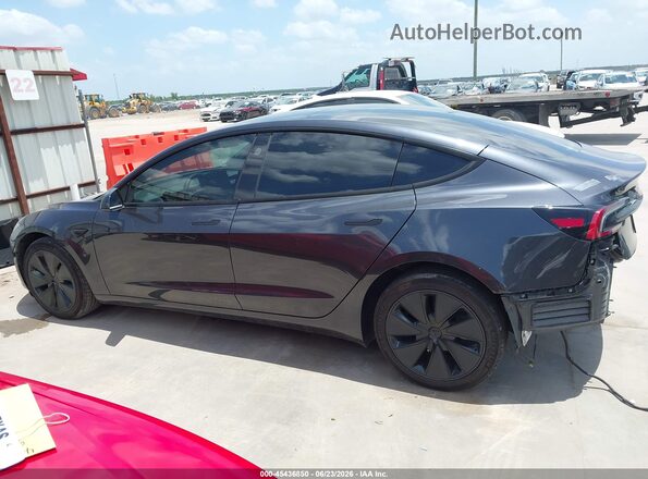 5YJ3E1EAXSF899461 2025 TESLA MODEL 3 Gray Vista interior de 360 grados