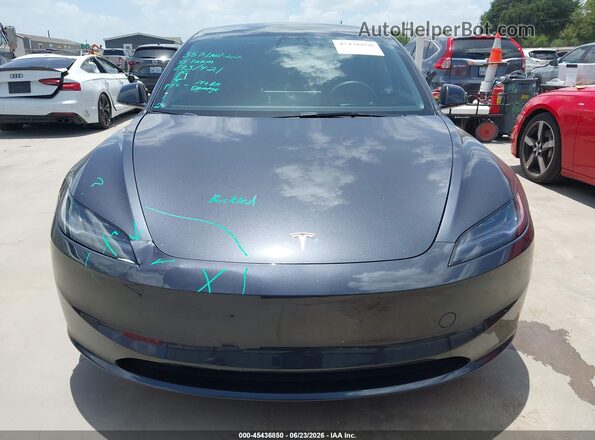 5YJ3E1EAXSF899461 2025 TESLA MODEL 3 Gray Vista del cuadro de instrumentos