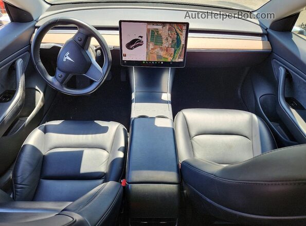 5YJ3E1EB0JF087013 2018 TESLA MODEL Gray Առջևի վահանակի տեսք