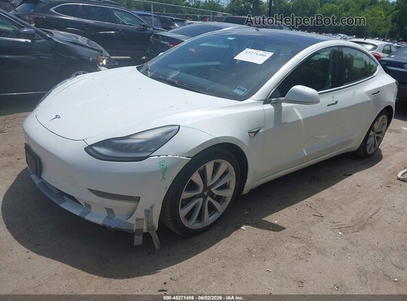 5YJ3E1EB0JF134170 2018 TESLA MODEL 3 White Przód lewy